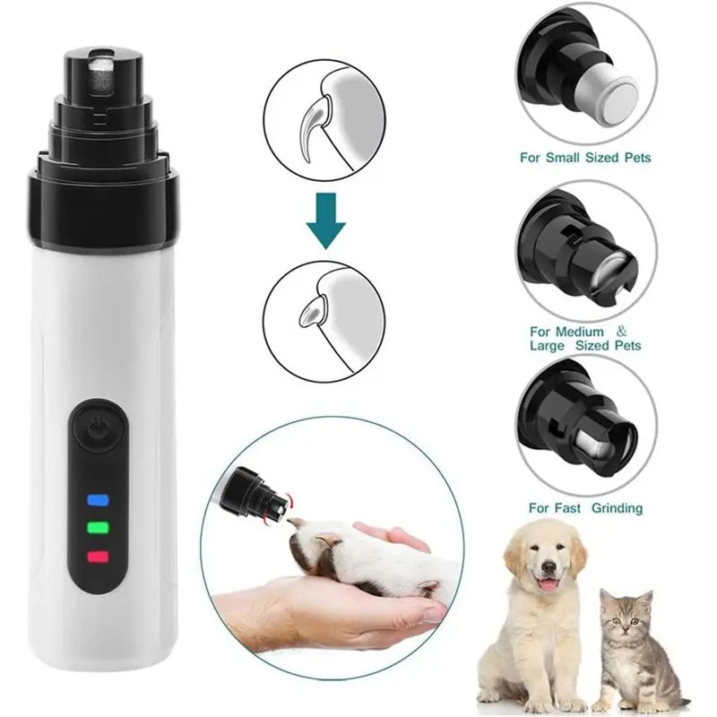 Quiet Pet Nail Grinder for Dogs & Cats